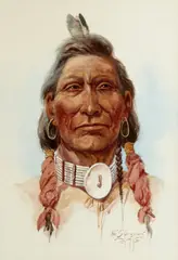 Edgar S. Paxson, Chief Sorrel Horse, 1915, watercolor and pencil on paper