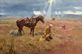 Joe Neil Beeler, Thanks for the Rain, 1966, oil on canvas