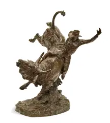 An Honest Try by Robert Scriver, 1968, bronze with dark brown patina, sold Feb 2019