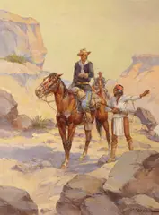 Herman Wendelborg Hansen, Rio Grande Patrol, oil on canvas