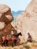 Joe Neil Beeler, Preparing an Ambush, oil on canvas