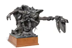 Fritz White, Out of the Mystic Past, bronze with dark brown patina