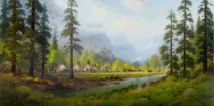 Gerald Harvey, Land of the Yosemite, 1980, oil on canvas