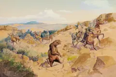 George Phippen, Roping Fools, 1949, watercolor and pencil on paper
