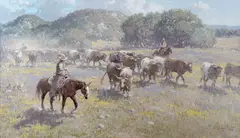 Melvin Warren, The Chisholm Trail, 1986, oil on canvas