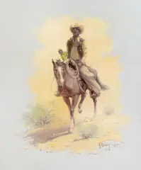 Wild Bill is Sweet Nellie Now by Gerald Harvey, 1973, oil on canvas, sold Feb 2019