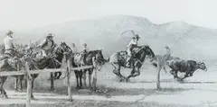 Tom Ryan, West Texas Holidays, conté crayon and charcoal on paper