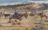 Tim Cox, Cowboy Cut, 2008, oil on Masonite