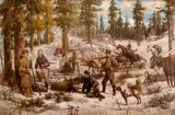Edgar S. Paxson, Grandpa's Luck, oil on canvas
