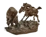 Last Arrow by Edward Fraughton, 1973, bronze with dark brown patina, sold Feb 2019