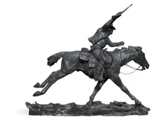 Harry Jackson, Marshal Five Foot, 1980, bronze with dark green patina