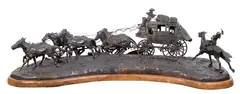 Bill Chappell, Indian Attack, 1972, bronze with dark brown patina