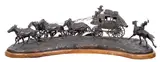 Bill Chappell, Indian Attack, 1972, bronze with dark brown patina