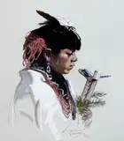 Bettine Steinke, San Juan Dancer, 1981, pastel on paper