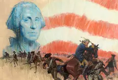 Tom Lovell, George Washington, circa 1950, mixed media on board