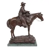 Joe Neil Beeler, The Brush Popper, bronze with dark brown patina