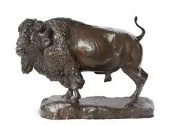 Robert Scriver, Herd Bull, 1959, bronze with brown patina