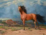 Robert Wesley Amick, Man o' War, oil on canvas