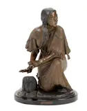 Tracy Beeler, Mother's Instinct, 1995, bronze with polychrome patina