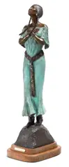 Tracy Beeler, From the Heart, 1986, bronze with polychrome patina