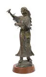 Tracy Beeler, Free as Wind, bronze with polychrome patina