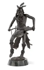 Joe Neil Beeler, The War Dancer, 1973, bronze with brown patina
