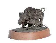 Joe Neil Beeler, The Long Winter, 1968, bronze with dark brown patina
