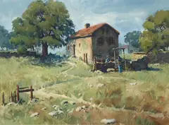 Nancy Boren, Texas Morning, 1980, watercolor on paper