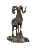 Sherman Tipton Coleman, Fight or Flight, 1971, bronze with brown patina