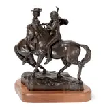 Sherman Tipton Coleman, The Twain, 1980, bronze with dark brown patina