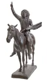 Cyrus Edwin Dallin, Chief Washakie, Shoshone Tribe, bronze with brown patina