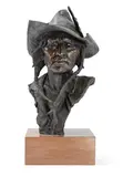 Daro Flood, Jacko, bronze with dark brown patina