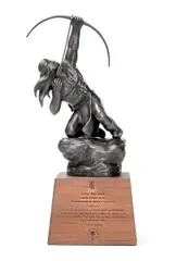 Phillip Haozous, Sacred Rain Arrow, 2001, bronze with dark brown patina