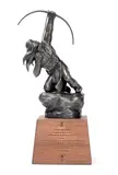 Phillip Haozous, Sacred Rain Arrow, 2001, bronze with dark brown patina