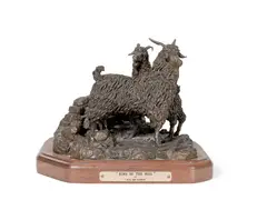 Rita Ann Harmon, King of the Hill, 1980, bronze with brown patina