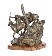 Gerald Harvey, Those that Plunder, 1977, bronze with brown patina
