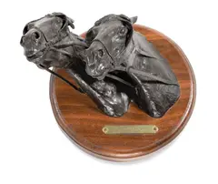Gerald Harvey, The Runaways, 1974, bronze with dark brown patina
