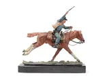 The Marshall III by Harry Jackson, 1979, bronze with polychrome patina, sold Feb 2019