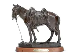 James Nathan Muir, Waitin' for Orders, 1981, bronze with brown patina