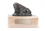 Reclining Buffalo (Recast) by Charles Marion Russell, bronze with brown patina, offered Feb 2019