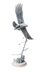 Douglas Van Howd, Masters of the Wind, bronze with verdigris