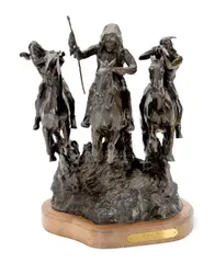 Melvin Warren, Angry West, 1971, bronze with dark brown patina