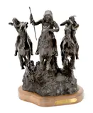 Melvin Warren, Angry West, 1971, bronze with dark brown patina