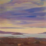 Xavier Martínez, The San Francisco Bay at Sunset