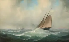 Gideon Jacques Denny, San Francisco Pilot Schooner #9 Lady Mine, oil on canvas