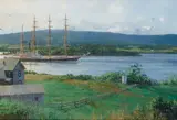 David Thimgan, Donna Francisca, Columbia River, Oregon, oil on canvas