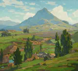 William Wendt, The Soil, oil on canvas