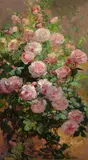 Pink Sun-dappled Roses by Franz Bischoff, oil on canvas, offered Nov 2019