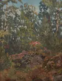 Leon Foster Jones, A House in the Woods, oil on canvas