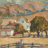 Mary DeNeale Morgan, Carmel Valley Ranch, oil on board